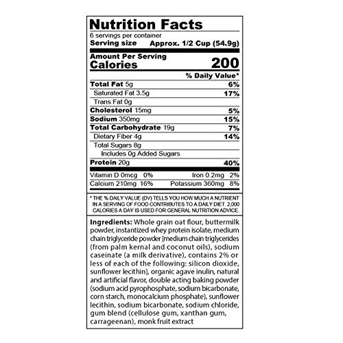 Panic Pancakes Banana Blitz Complete Pancake & Waffle Mix by Sinister Labs - Sweet fruity flavor with whole grain oat flour and 20g protein per serving - No Added Sugar - 11.5 oz bag (1-Pack) - Thumbnail 2