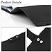 Cool-Shop® Leather Business Card Case Credit Card Holder ID Card holder, Book Style 90 Count Name Card Holder Book (Black)