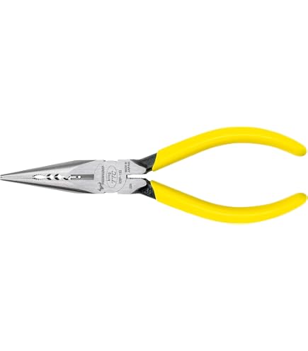 Tsunoda MR-115 Long Nose Pliers – 4.5-Inch, Precision Spring-Loaded, Made In Japan, For Fine Wire Cutting And Electronics Work