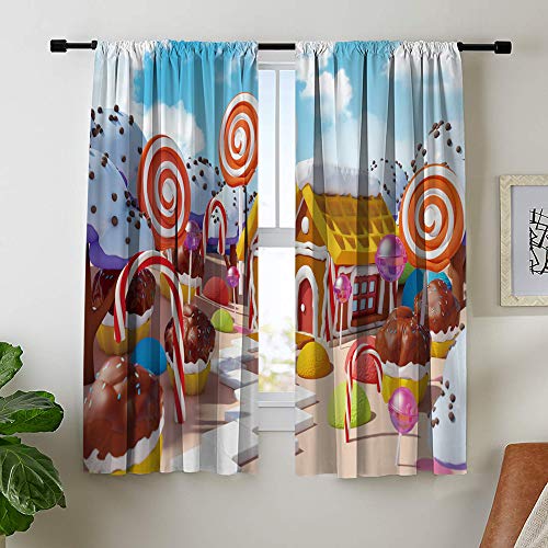 Misscc Decorative Room Darkening Blackout Curtains For Bedroom