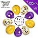 2023 Graduation Decorations Gold and Purple Balloons Gold Confetti Balloons 36 Pack for Birthday Bridal Shower Party Mardi Gras Party Classo of 2023 Decors