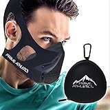 Elevation Training Mask by Prime Athletics - High Altitude Sport Workout Simulation - Cycling Running Fitness - 16 Levels / 3 Methods = 48 Total Air Flow Effects + Travel CARRYING CASE