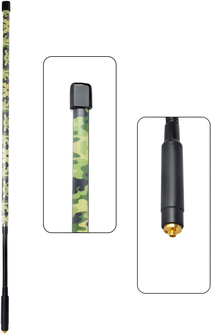 HYS Tactical Camouflage Coating 31.1inch 20w Dual Band 136-174 400-470Mhz 2Meter 70CM SMA-Female Foldable Antenna with Gooseneck for Baofeng UV-5R Series, UV-82 Series, BF-F8HP Kenwood Two Way Radio: Home Audio & Theater