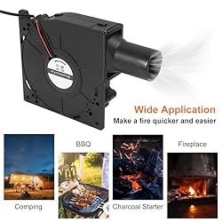 2Set 120mm BBQ Fan 12V Blower Brushless with