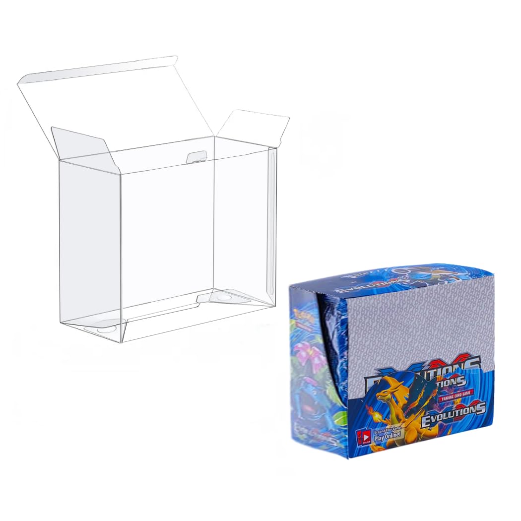 PokéProtection Premium Protector Case (5 PACK) - Premium Clear Protective Display Case compatible with standard Booster Boxes