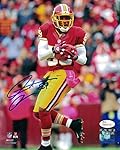 Santana Moss Autographed Washington Redskins 8x10 Photo JSA
