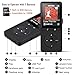 AGPtEK A20 MP3 Player Lossless Sound Music Player with Independent Lock and Volume Control (Supports up to 64GB), 80 Hours Playback, 8 GB, Black