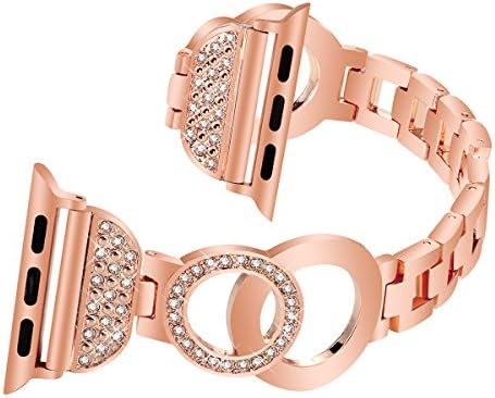 Nigaee Apple Watch Strap Apple Watch Straps 42mm Apple Watch Strap 38mm Bling Diamond Loop Replacement Strap for iWatch Series 3,2,1 iWatch Straps 42mm & iwatch straps 38mm