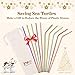JOYECO 8 Pcs Reusable Metal Straws Stainless Steel Drinking with Case, 10.5 inches Extra Long for 20oz 30oz Tumblers, Rose Gold