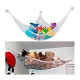 ilovebaby Toy Organizer - Extra Large Jumbo Toy Hammock - Best Home Corner Organizer - Suits Plush Toys, Pillows, Towels, Bedding, Sports Gear and Pool Toys