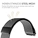 Fintie Galaxy Watch 46mm / Gear S3 Frontier Classic Band [Small], 22mm Milanese Loop Stainless Steel Replacement Smartwatch Bracelet Wrist Strap with [Unique Magnet Lock] for Women Men, Black