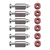 Panari (Pack of 6) Carburetor Float Valve Needle Seat Kit For Briggs and Stratton 398188