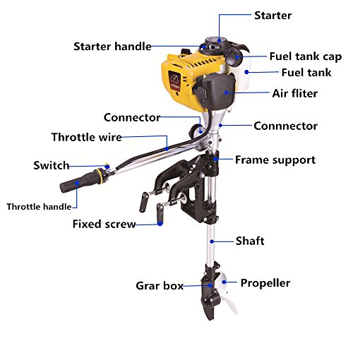 4-stroke-14HP-Superior-Engine-Outboard-Motor-Inflatable-Fishing-boat-motor