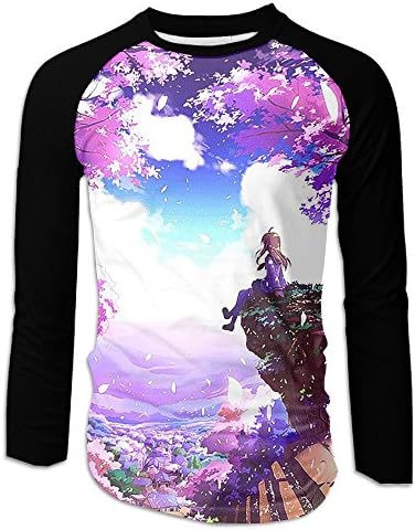 Sakura Girl Mens Sports Pullover Raglan Shirts
