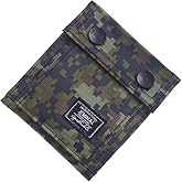 JEMINAL Camo Bifold Wallet for Men Thin Nylon Vertical Wallet with Cash Zipper Pocket Green