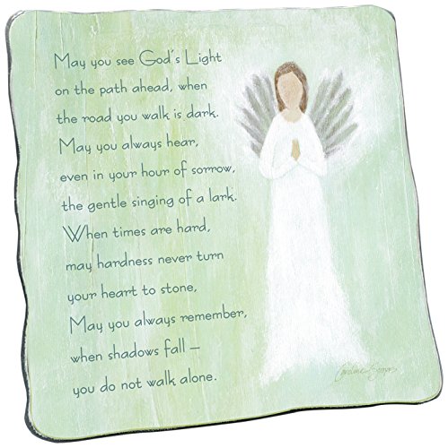 Cathedral Art SIM135 Memorial Blessing Art Metal Square Plaque, 5-Inch