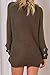 Lovaru Women's Long Sleeve Cozy Lace Up Weave Knit Sweater Pullover Tops