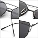 Mike Women Fashion Twin-Beams Classic Metal Frame Mirror Sunglasses (Rose Gold) (Black, A) …