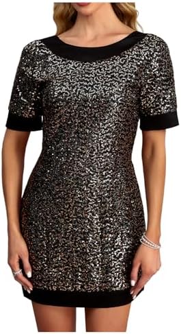dkny black sequin dress 90s DKNY Sequin Mini Dress: Vintage Little Black Party Dress