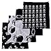 HDE 8-Pack Bandana Flaming Skull Motorcycle Biker Handkerchief Head Wrap Doo Rag (Skull and Crossbones Mix)