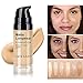 SACE LADY Matte Liquid Foundation, Long Wearing Flawless Foundation with Medium-Full Coverage, Poreless Face Makeup, 0.50Fl Oz/15ml, Light Natural