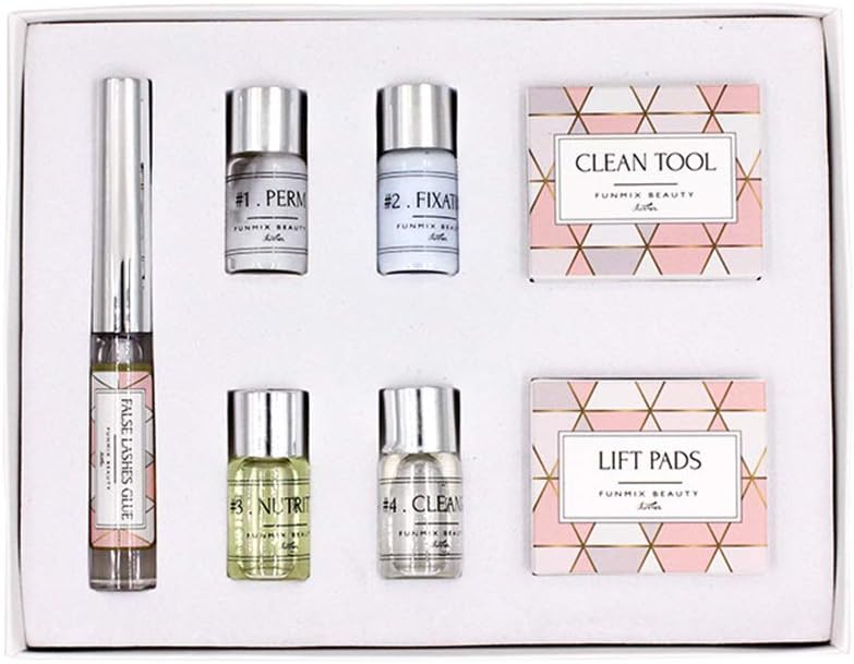 Eyelash Perm Kit, Professional Quality Lash Lift, Semi-Permanent Curling Perming Wave, Lotion & Liquid Set adorable