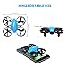 Potensic A20W Mini Drone for Kids with Camera, RC Portable Quadcopter 2.4G 6 Axis - Altitude Hold, Headless, Remote Control, Route Setting, Real Time FPV, Speed Mode and More - Azure