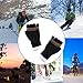 Unisex Women's & Men's USB Heated Gloves Mitten Winter Hands Warm Laptop Gloves,Yinuoday Full & Half Heated Fingerless Heating Knitting Hands Warmer Washable Design (Men Black)