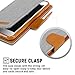GOOSPERY Canvas Wallet Designed for iPhone SE 3(2022) / iPhone 7,8 / iPhone SE(2020) Wallet Case,Denim Fabric Design [3 Card Slots & 1 Side Pocket] [Standing Feature] - Gray