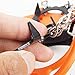 Vdealen 2 PCS 12 Teeth Claws Crampons Non-slip Shoes Cover With Stainless Steel Chain Outdoor Ski Ice Snow Hiking Climbing Dig Into Variety Types Of Terrain Ice, Packed Snow, Wet Rocks, Concrete, and Scree