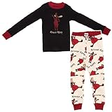 Lazy One Boys' Almoose Asleep Long Sleeve s PJ Set