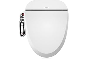 Combier CMA102 Bidet Toilet Seat, Elongated Smart Unlimited Warm Water, Vortex Wash, Electronic Heated, Warm Air Dryer, Rear and Front Wash(Elongated)