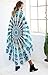 Popular Handicrafts Round Tapestry Wall Hanging Ombre Hippie Mandala Bohemian Hippy Intricate Indian Tapestries Tablecloth 70 Inches,(178cm) Blue on White