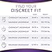 Always Discreet Boutique Incontinence & Postpartum Incontinence Underwear for Women, Purple, Small/Medium, 40 Count, Maximum Protection, Disposable (20 Count, Pack of 2 - 40 Count Total)