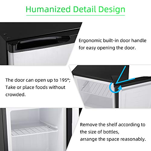 Joy Pebble Upright Freezer 2.1 Cubit Feet Free Standing with Removable