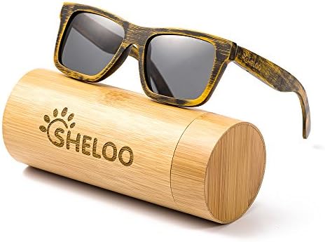 Bamboo Wood Polarized Sunglasses For Men&Women Retro Style 100% UV400