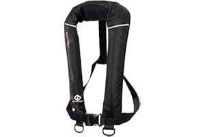 Floattop Adult Automatic Inflatable PFD Life Jacket Life Vest Survival Sailing Swimming Boating Fishing 150 Buoyancy 33lbs
