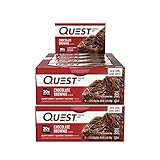 Quest Nutrition Protein Bar Chocolate Brownie. Low Carb Meal Replacement Bar w/ 20 g+ Protein. High Fiber, Soy-Free, Gluten-Free (24 Count)