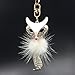 Pardao Beautiful Cute Fox pom pom Fur Ball Keychain - Best Gift for Girls Women Girlfriend or Sister - Cool Bag Charm & Fashion Accessory