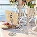 Shappy 24 Pack Wedding Table Name Number Holders Table Card Holder Stands Place Paper Menu Clips Picture Memo Note Photo Holder (Silver)