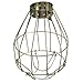 KINGSO Vintage Hanging Pendant Cage Light Fixture Metal Wire Lamp Guard