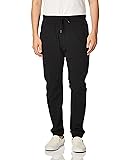 WT02 Men's Twill Jogger Pants, Black, Medium
