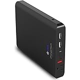 ChargeTech - Portable AC Outlet Battery Pack 27000mAh 95W / 110V (TSA Approved for Airline Travel) - External Power Bank Charger for MacBooks, Laptops, Cameras, Camping, CPAP Machines [MATTE BLACK]
