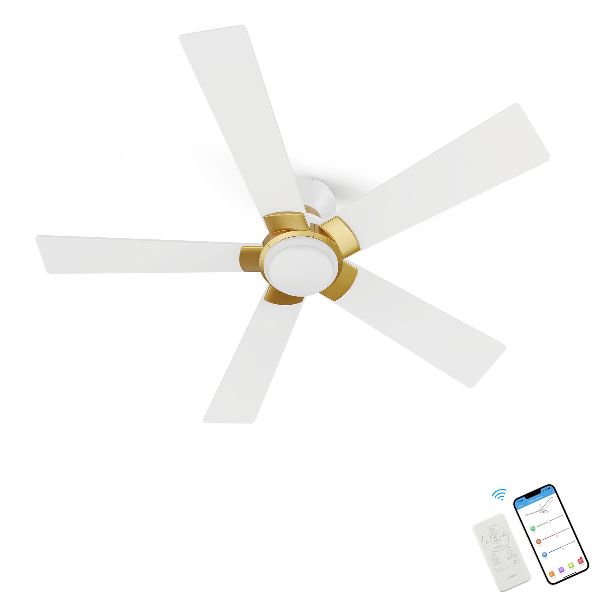 SMAAIR 48 Inch Ceiling Fan with Light and