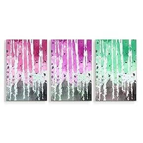 3 Panel Canvas Wall Art Silver Birch Pictures Home Wall Decorations for Bedroom Living Room Paintings Canvas Prints Framed - 16"x24" x 3 Panels