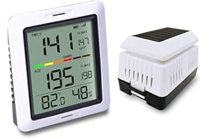 Ecowitt WH0290 Air Quality Monitor Meter PM2.5 Detector Indoor Outdoor with Temperature and Humidity