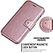 J7 Case, Galaxy J7 Wallet Case,Luxury PU Leather Wallet Case Flip Cover Built-in Card Slots & Stand for Samsung Galaxy J7 2015 (Rose Gold)