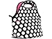 BUILT Gourmet Getaway Soft Neoprene Lunch Tote Bag - Lightweight, Insulated and Reusable, One Size, Big Dot Black & White