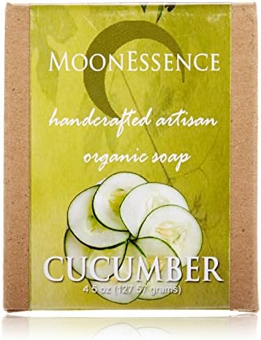 Moonessence Organic Bar Soap, Cucumber, 4.5 Ounce