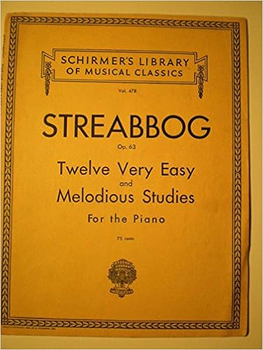 Streabbog Op 63 Twelve Very Easy And Melodious Studies For The Piano Streabbog Amazon Com Books